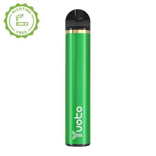 YUOTO Disposable Vape Nicotine Free 1500 Red & Green Apple - Fruityvapor.com